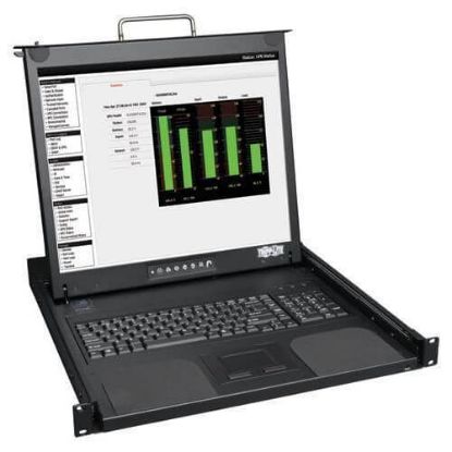 Picture of B021-000-19 Tripp Lite 1u Rackmount Console 19 TFT Active Matrix KVM Console | New Bulk Pack