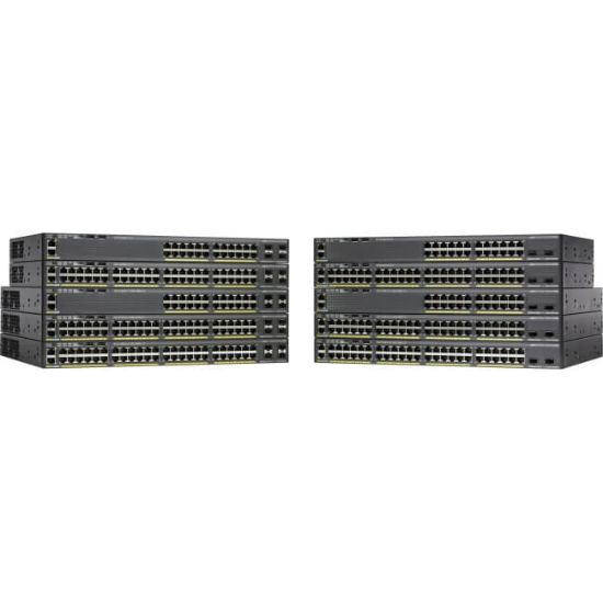 Picture of C1-C2960X-24PS-L Cisco ONE Catalyst 2960-X 24 GigE PoE 370W, 4x1G SFP, LAN Base | Refurbished