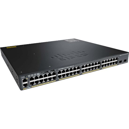 Picture of C1-C2960X-48LPD-L Cisco Catalyst 48 Ports Manageable GigE PoE 370W, 2 x 10G SFPP LAN Base | Refurbished