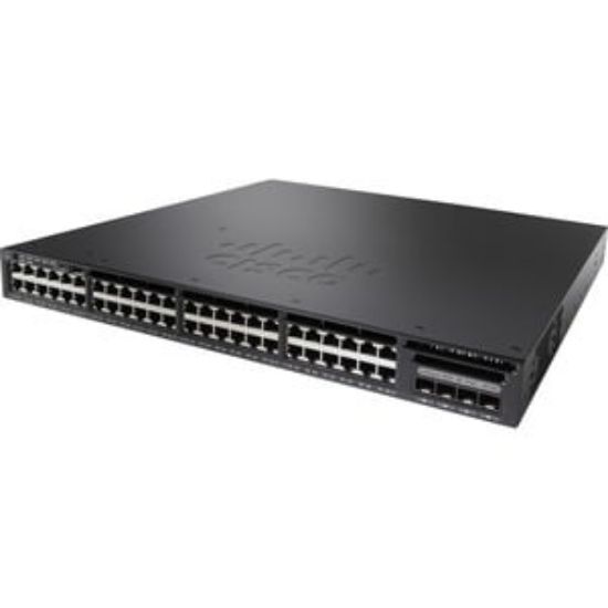Picture of C1-WS3650-48PD/K9 Cisco ONE Catalyst 3650-48PD Managed Switch 48 PoE+ Ethernet Ports & 2 10-Gigabit SFP+ Ports | Refurbished