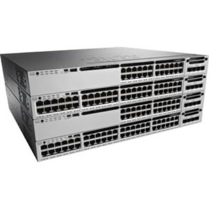 Picture of C1-WS3850-48P/K9 Cisco ONE Catalyst 3850-48P Managed L3 Switch 48 PoE+ Ethernet Ports | Refurbished