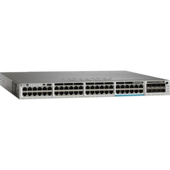 Picture of C1-WSC3850-12X48UL Cisco ONE Catalyst 3850 Managed L3 Switch 48 Ethernet Ports UPOE | Refurbished