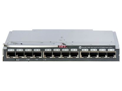 Picture of C8S47A HP Brocade 16GB SAN SFP+ Switch 28 Port Power Pack for Bladesystem C-Class | Refurbished