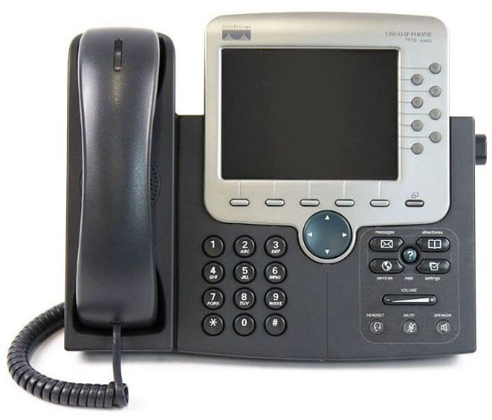 Picture of CP-7970G Cisco Unified 7970G IP Phone 2 x RJ-45 10/100Base-TX | Refurbished