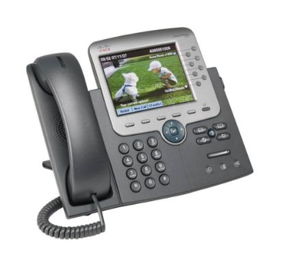 Picture of CP-7975G-CH1 Cisco Unified 7975G VoIP Phone - Silver/Dark Gray | Refurbished