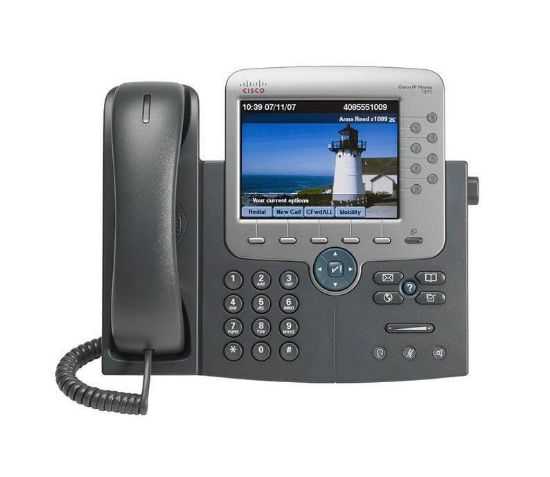 Picture of CP-7975G= Cisco Unified 7900 Silver Dark Gray IP Phone | Refurbished