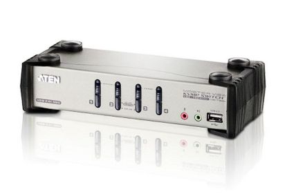 Picture of CS1734B Aten 4-Port USB KVM Switch - 4 X 1 - 4 X Hd-15 DC Keyboard/Mouse/Video | Brand New 3 Years Warranty