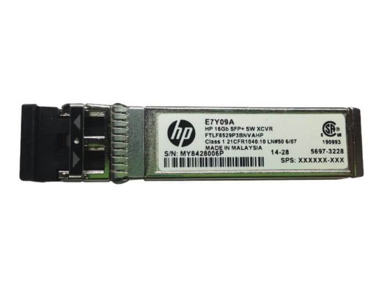 Picture of E7Y10-63001 HP 16GB SFP+ Short Wave 1-Pack Commercial Transceiver. New Bulk Pack.
