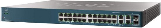 Picture of ESW-520-24-K9 Cisco 24 Ports Small Business ESW520 10/100 4 GIG-E Ethernet Switch | Refurbished