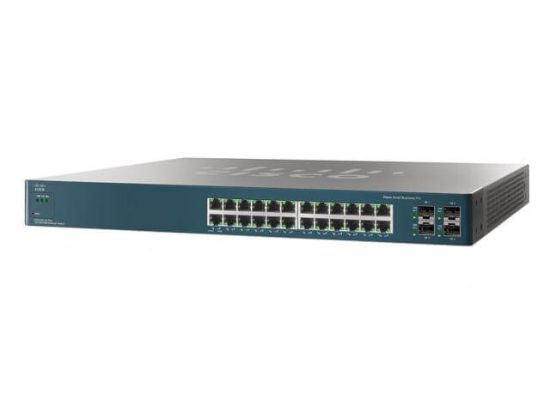 Picture of ESW-540-24P-K9 Cisco Small Business Pro ESW 540 24-Ports 10/100/1000 PoE Switch + 4x Expansion Ports | Refurbished