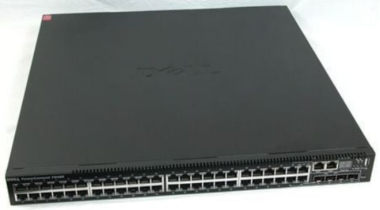 Picture of F2H9J Dell Powerconnect 7048P 48PT Gigabit POE 4PT SFP Layer 3 Switch. Refurbished.