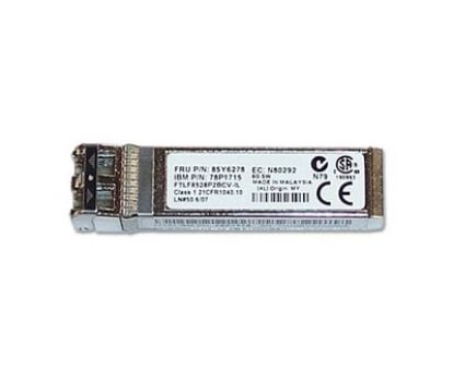 Picture of FTLF8528P2BCV-IL IBM 8GB Fibre Channel 8GFC SFP+ 150M Optical Transceiver. Refurbished.