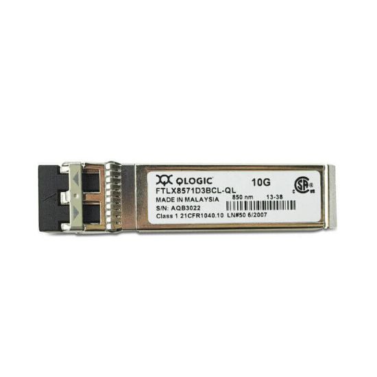 Picture of FTLX8571D3BCL-QL Qlogic 10GB 850nm Sw Sfp+ Gbic Transciever. New Bulk Pack.