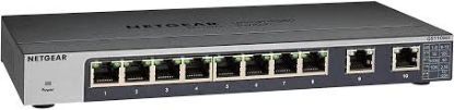 Picture of GS110MX-100NAS Netgear 8 Port Gigabit Smart Unmanaged Switch 10-Gigabit Uplinks | Brand New 3 Years Warranty
