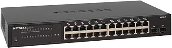 Picture of GS324TP-100NAS Netgear S350 24 Port Gigabit Poe+ Ethernet Smart Pro Switch SFP | New Bulk Pack