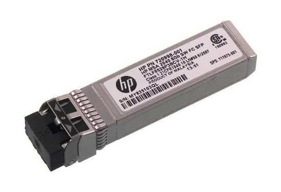 Picture of HPE 720998-001 MSA 2040 8GBPS Short Wave FC SFP+ Transceiver Module | Refurbished