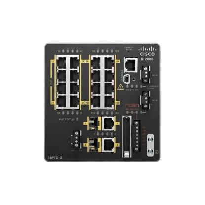 Picture of IE-2000-16PTC-G-NX Cisco Industrial Ethernet 2000 Series Managed Switch | Refurbished