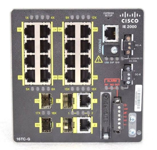 Picture of IE-2000-16TC-G-X Cisco Industrial Ethernet 2000 Series Switch 20 Ports Managed | Refurbished
