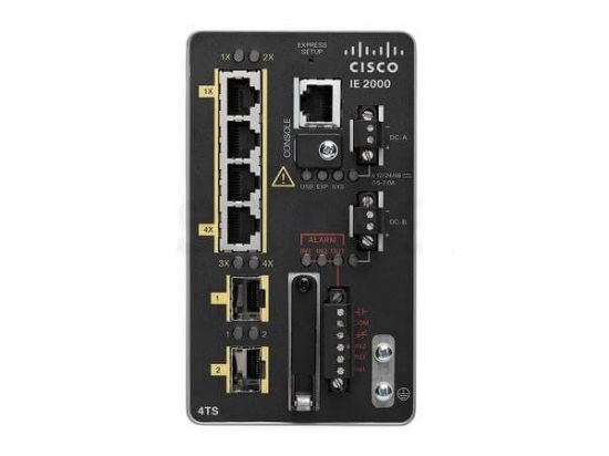 Picture of IE-2000-4TS-G-L Cisco Industrial Ethernet 2000 Series 6 Ports Managed Switch | Refurbished