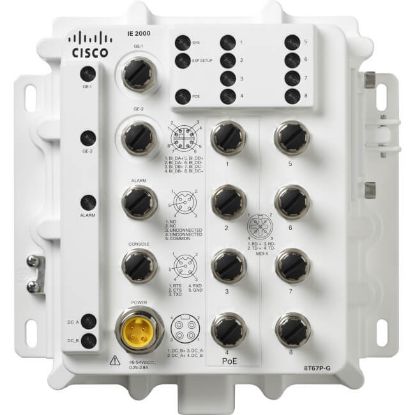 Picture of IE-2000-8T67P-G-E Cisco Industrial Ethernet 8 Ports Managed Switch | Refurbished