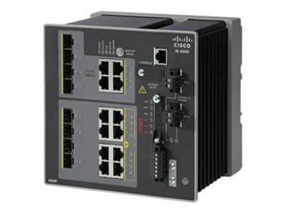 Picture of IE-4000-4GS8GP4G-E Cisco Industrial Ethernet 4000 Series 16 Ports Managed Switch | Refurbished