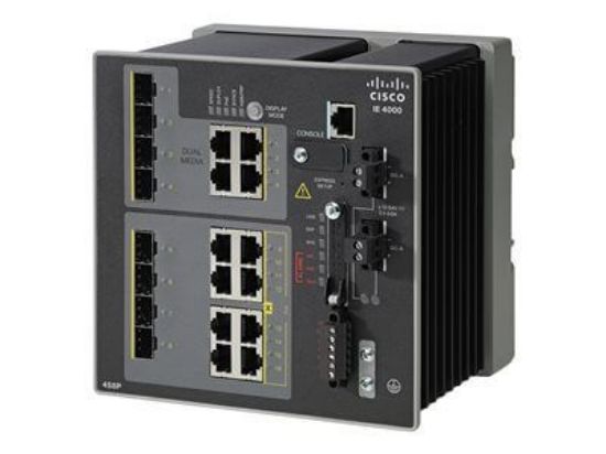 Picture of IE-4000-4GS8GP4G-E Cisco Industrial Ethernet 4000 Series 16 Ports Managed Switch | Refurbished