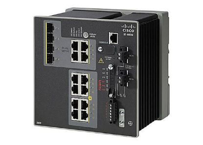 Picture of IE-4000-8GT4G-E Cisco Industrial Ethernet 4000 Series 12 Ports Layer 3 Managed Switch | Refurbished