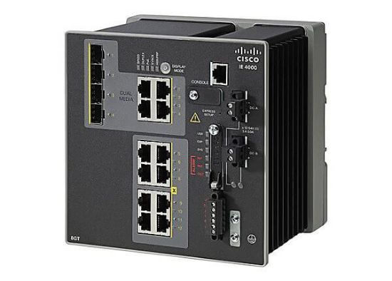 Picture of IE-4000-8GT4G-E Cisco Industrial Ethernet 4000 Series 12 Ports Layer 3 Managed Switch | Refurbished