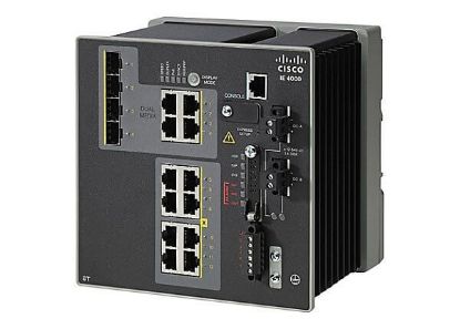 Picture of IE-4000-8T4G-E Cisco Industrial Ethernet 4000 Series 12 Ports Layer 3 Managed Switch | Refurbished