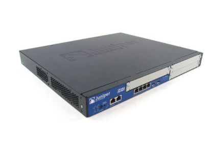 Picture of J2320-JB-SC Juniper J2320 Junos Memory 1GB Dram 1GB Flash 3 PIM Slots SW Security AC Power Supply 19" Rack Mount. Refurbished.