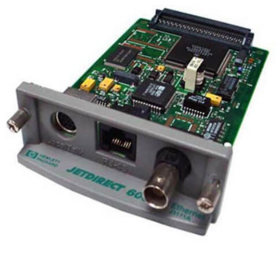 Picture of J3111-60002 HP Jetdirect 600N Ethernet 10/100base-Tx Print Server Card. Refurbished.