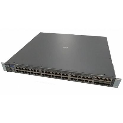 Picture of J4904-69001 HPE ProCurve 48 Ports 10/100/1000BT 4 Dual SFP GigaBit Ethernet Switch | Refurbished