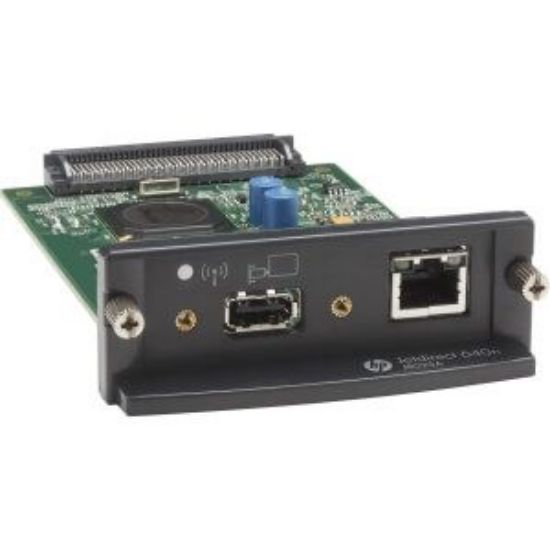 Picture of J8025A HP Jetdirect 640n Print Server Gigabit Ethernet Plug-in Module 1 GBPS. New Factory Sealed.