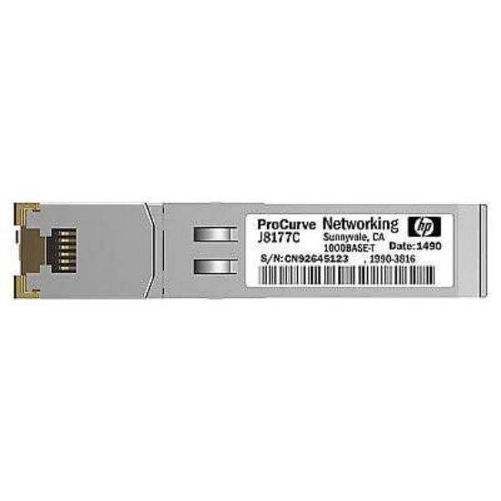 Picture of J8177C HPE ProCurve SFP MINI-GBIC Ethernet 1000base-T Transceiver Module | Refurbished