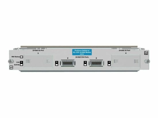 Picture of J8694-69001 HP Procurve Switch Yl 10-GBE 2p Cx4 2p X2 Module - Expansion Module - 10 Gigabit En - 10GBase-Cx4. Refurbished.