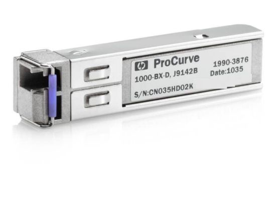 Picture of J9142-61101 HP Procurve 1000-BX-D Sfp-Lc Mini Gbic 1000-BX-D Sfp-Lc Fibr Optic. New Bulk Pack.