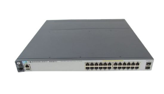 Picture of J9573A HP E3800-24G-PoE-2SFP Layer 3 Manageable 24 Ports Switch | Refurbished