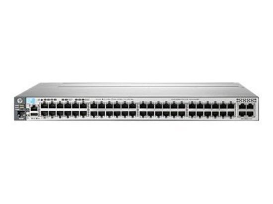 Picture of J9586A HP E3800 48-Port Gigabit 4x 10GBase-T 3800-48G-4XG Switch 1x PSU. Refurbished.