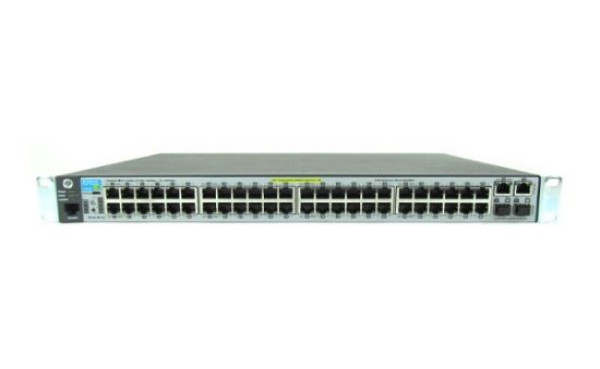 Picture of J9778A-61001 HP 2530-48-PoE+ Ethernet Switch 48 Ports Manageable Rack Mountable Wall Mountable Desktop. Refurbished.