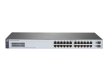 Picture of J9980A#ABA HPE 1820-24G Switch 24 Ports Managed Desktop Rack-Mountable Wall-Mountable. Refurbished.