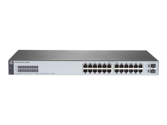 Picture of J9980A#ABA HPE 1820-24G Switch 24 Ports Managed Desktop Rack-Mountable Wall-Mountable. Refurbished.