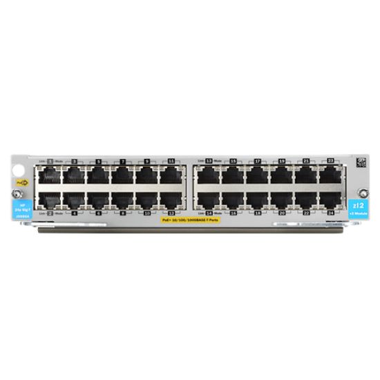 Picture of J9986A HPE 24-Ports Ethernet 1000base-T PoE V3 Zl2 1GBPS Expansion Module | Refurbished