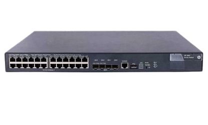 Picture of JC099-61101 HP A5800 24g PoE Switch Switch 24 Ports L3 Managed. New Bulk Pack.