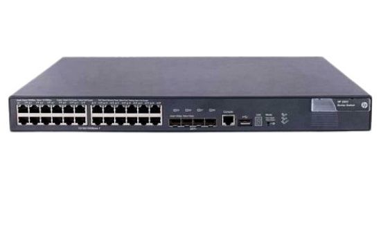 Picture of JC099A HP 5800-24G Switch - 24 Ports L3 SFP+ Manageable - 24 x POE+ Rack-mountable | Refurbished
