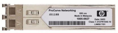 Picture of JD118-61201 HPE X124 - SFP (Mini-Gbic) Transceiver Module – 1000Base-SX - LC - Plug-In Module. New Bulk Pack.
