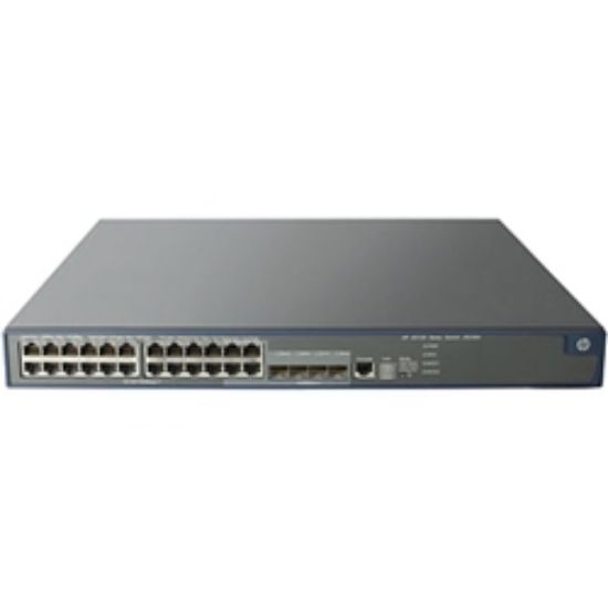 Picture of JG236-61001 HPE 5120-24g-poe+ 4 Dual-personality Ports Ei Switch With 2 Interface Slots 1 Psu Included. Refurbished.