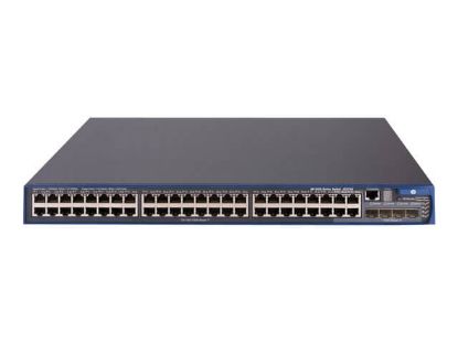Picture of JG300-61101 HPE 3600-48 V2 EI Switch L4 Managed 48 X 10/100 + 4 X Gigabit SFP + 2 X Shared 10/100/1000 Rack Mountable. New Bulk Pack.
