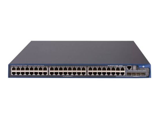Picture of JG300-61101 HPE 3600-48 V2 EI Switch L4 Managed 48 X 10/100 + 4 X Gigabit SFP + 2 X Shared 10/100/1000 Rack Mountable. Refurbished.