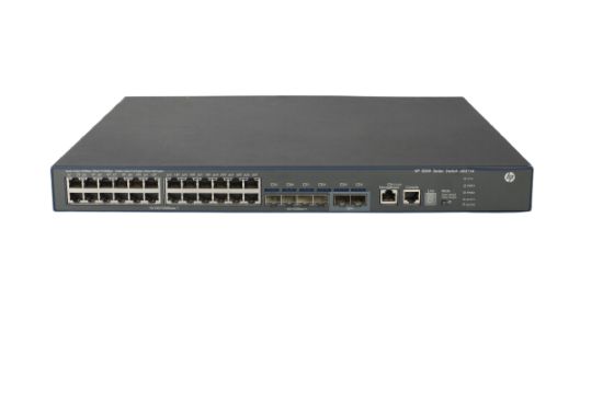 Picture of JG311A#ABB HP 5500-24G-4SFP HI Switch with 2 Interface Slots - 24 Ports - Manageable - 24 x RJ-45 - 8 x Expansion Slots - 10/100/1000Base-T. Refurbished.