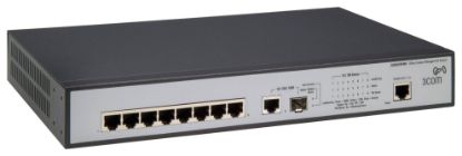 Picture of JG537-61101 HP 1910-8-PoE+ Switch - Switch - L3 - Managed - 8 X 10/100 (Poe+) + 2 X Combo Gigabit SFP - Rack-Mountable - PoE+. Refurbished.